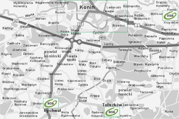 Mapa ( Plan ) Wielkopolski. Warstwa Bankowa Wielkopolska. Wielkopolska.  
  
   Warstwa bankowa prezentuje wybrane lokalizacje wielkopolskich bankw w postaci umieszczonego znaku graficznego BANK. Po najechaniu kursorem myszy na znak graficzny pojawia si nazwa i adres lokalizowanego banku (IE), a po klikniciu w niektre loga otwiera dodatkowe okienko z opisem banku i danymi teleadresowymi. Mapa wykonana jest w skali 1:50 000 - warstwa bankowa.

Wielkopolska - warstwa bankowa ( BANK ) Internetowego Planu Wielkopolski serwisu Cyber Wielkopolska.