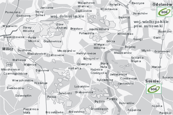 Mapa ( Plan ) Wielkopolski. Warstwa Bankowa Wielkopolska. Wielkopolska.  
  
   Warstwa bankowa prezentuje wybrane lokalizacje wielkopolskich bankw w postaci umieszczonego znaku graficznego BANK. Po najechaniu kursorem myszy na znak graficzny pojawia si nazwa i adres lokalizowanego banku (IE), a po klikniciu w niektre loga otwiera dodatkowe okienko z opisem banku i danymi teleadresowymi. Mapa wykonana jest w skali 1:50 000 - warstwa bankowa.

Wielkopolska - warstwa bankowa ( BANK ) Internetowego Planu Wielkopolski serwisu Cyber Wielkopolska.