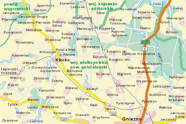 Mapa ( Plan ) Wielkopolski. Warstwa gwna. Wielkopolska.    
   Warstwa gwna prezentuje ukad miejscowoci, tras, drg, terenw zieleni Wielkopolski. Zaznaczono: gwne trasy komunikacyjne, trasy przelotowe Wielkopolski, jeziora, rzeki, trasy kolejowe, tereny zielone, przemysowe. Mapa wykonana jest w skali 1:50 000 - warstwa podstawowa oraz w wikszych skalach.

Wielkopolska - warstwa gwna Internetowej Mapy Wielkopolski serwisu Cyber Wielkopolska.