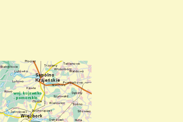 Mapa ( Plan ) Wielkopolski. Warstwa gwna. Wielkopolska.    
   Warstwa gwna prezentuje ukad miejscowoci, tras, drg, terenw zieleni Wielkopolski. Zaznaczono: gwne trasy komunikacyjne, trasy przelotowe Wielkopolski, jeziora, rzeki, trasy kolejowe, tereny zielone, przemysowe. Mapa wykonana jest w skali 1:50 000 - warstwa podstawowa oraz w wikszych skalach.

Wielkopolska - warstwa gwna Internetowej Mapy Wielkopolski serwisu Cyber Wielkopolska.